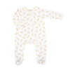 Teddy Print Zip Footie - Ivory - Magnolia BabyFootie