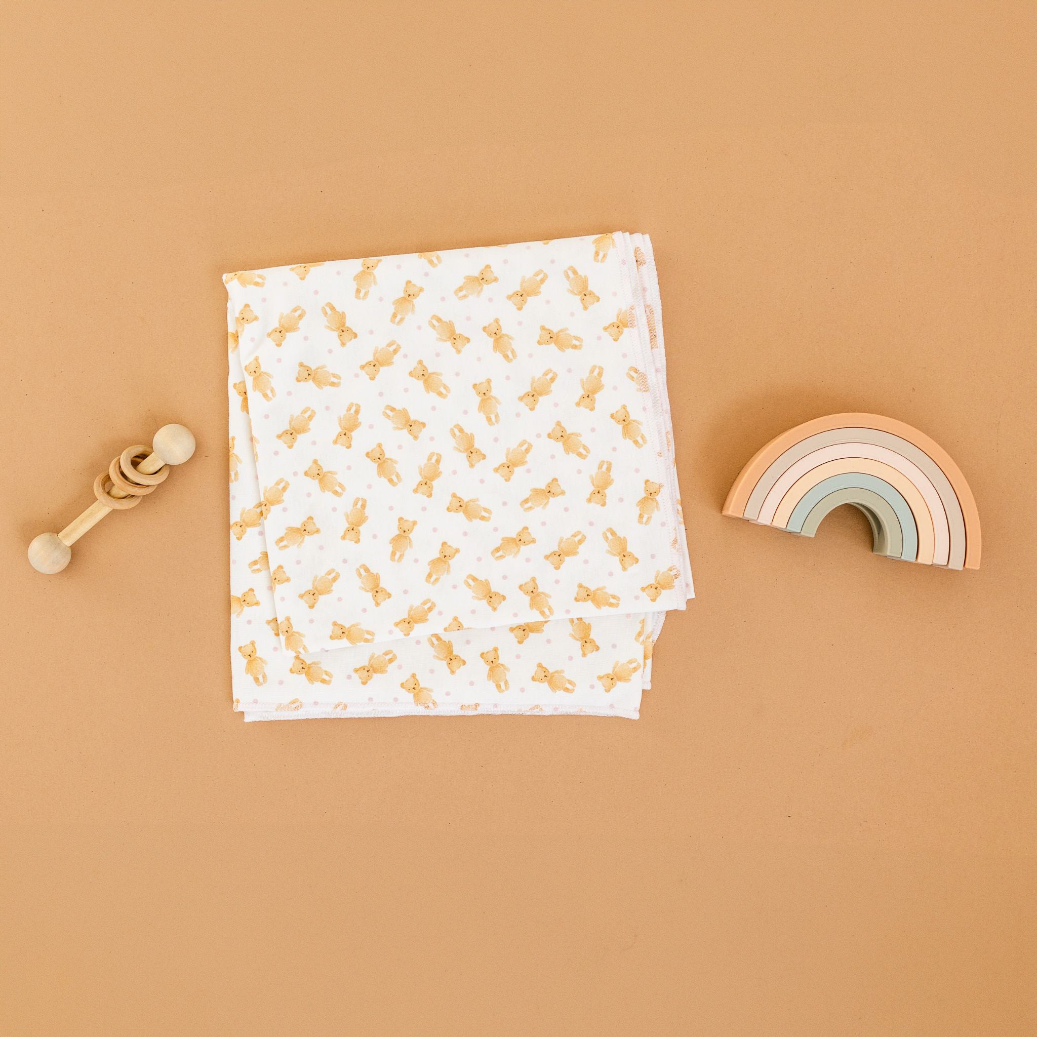 Teddy Swaddle Blanket - Pink by Luna and Arlo - Luna and ArloSwaddle Blanket