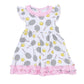 Tennis Anyone? Flutters Dress Set in Pink - Magnolia BabyDress