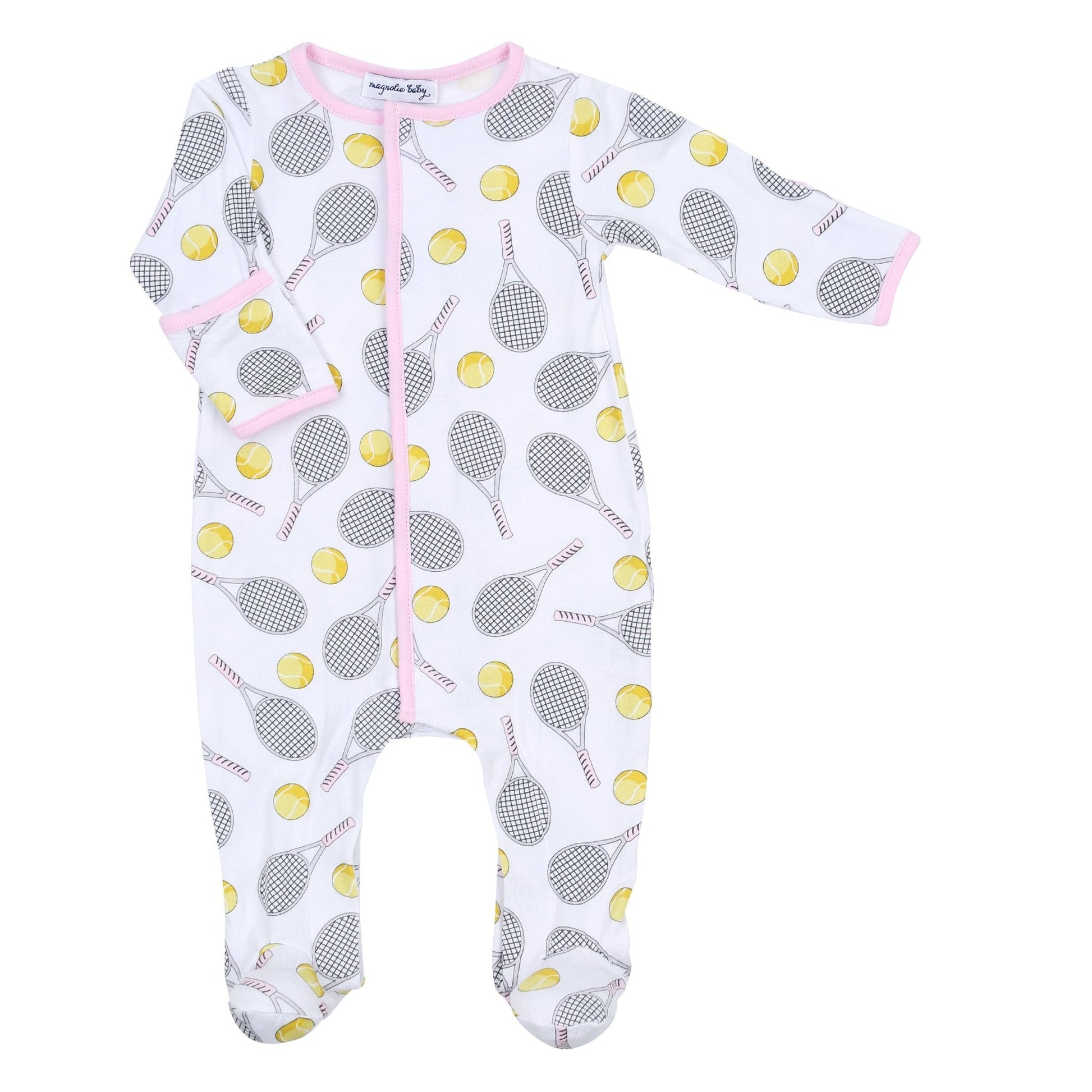 Tennis Anyone? Footie in Pink - Magnolia BabyFootie