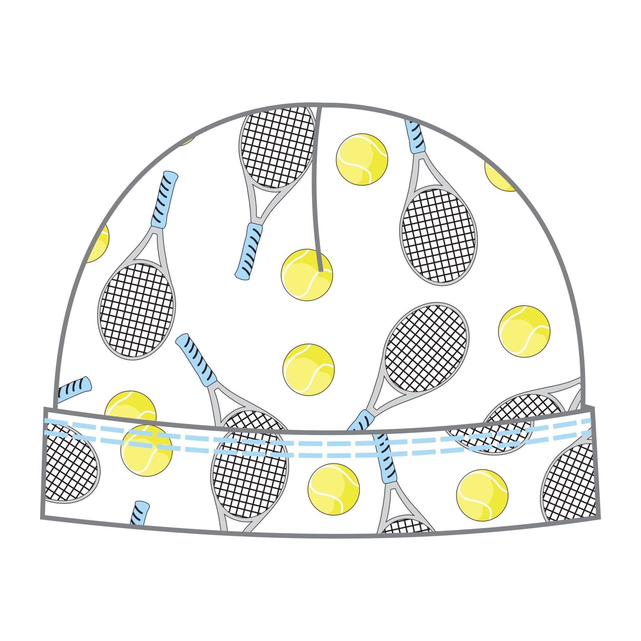 Tennis Anyone? Hat in Light Blue - Magnolia BabyHat