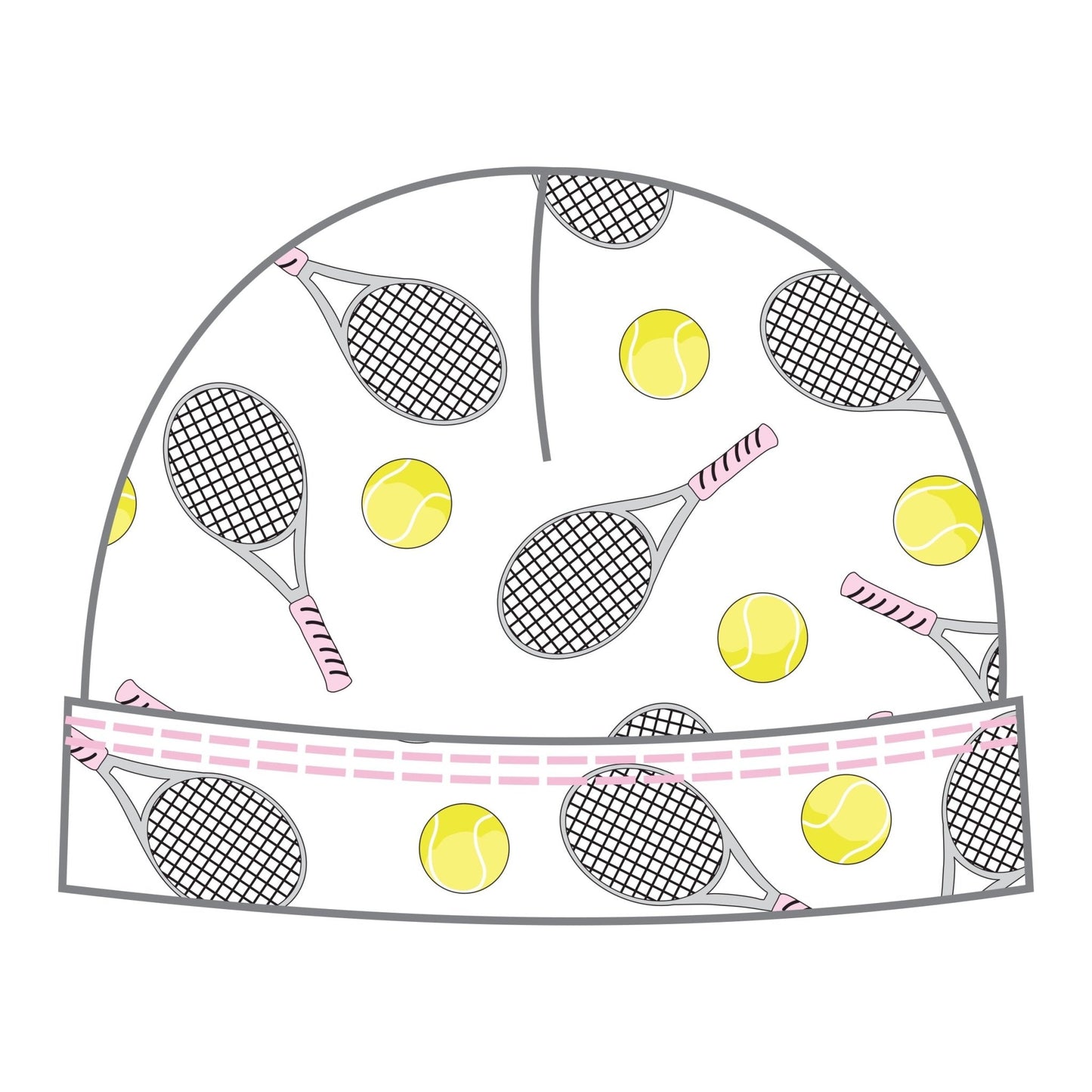 Tennis Anyone? Hat in Pink - Magnolia BabyHat