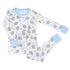 Tennis Anyone? Infant/Toddler Long Pajamas in Light Blue - Magnolia BabyLong Pajamas