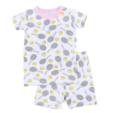  Tennis Anyone? Infant/Toddler Short Pajamas in Pink - Magnolia BabyShort Pajamas