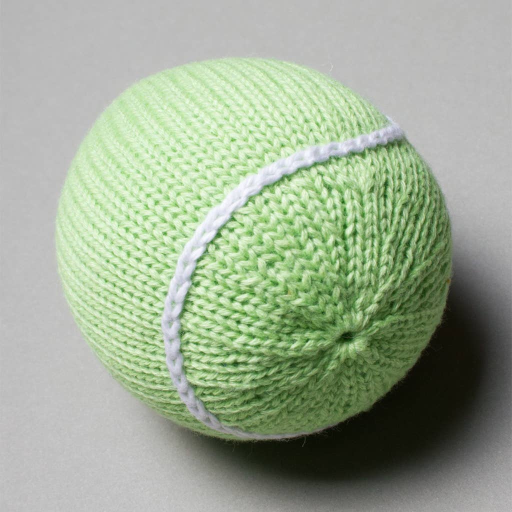 Tennis Ball Rattle - Magnolia BabySoft Toy