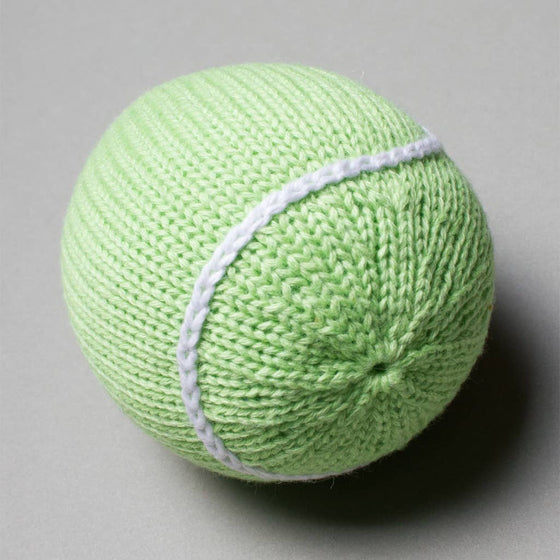 Tennis Ball Rattle - Magnolia BabySoft Toy