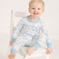 Tennis Star Long Pajamas - Light Blue - Magnolia BabyLong Pajamas