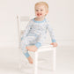Tennis Star Long Pajamas - Light Blue - Magnolia BabyLong Pajamas