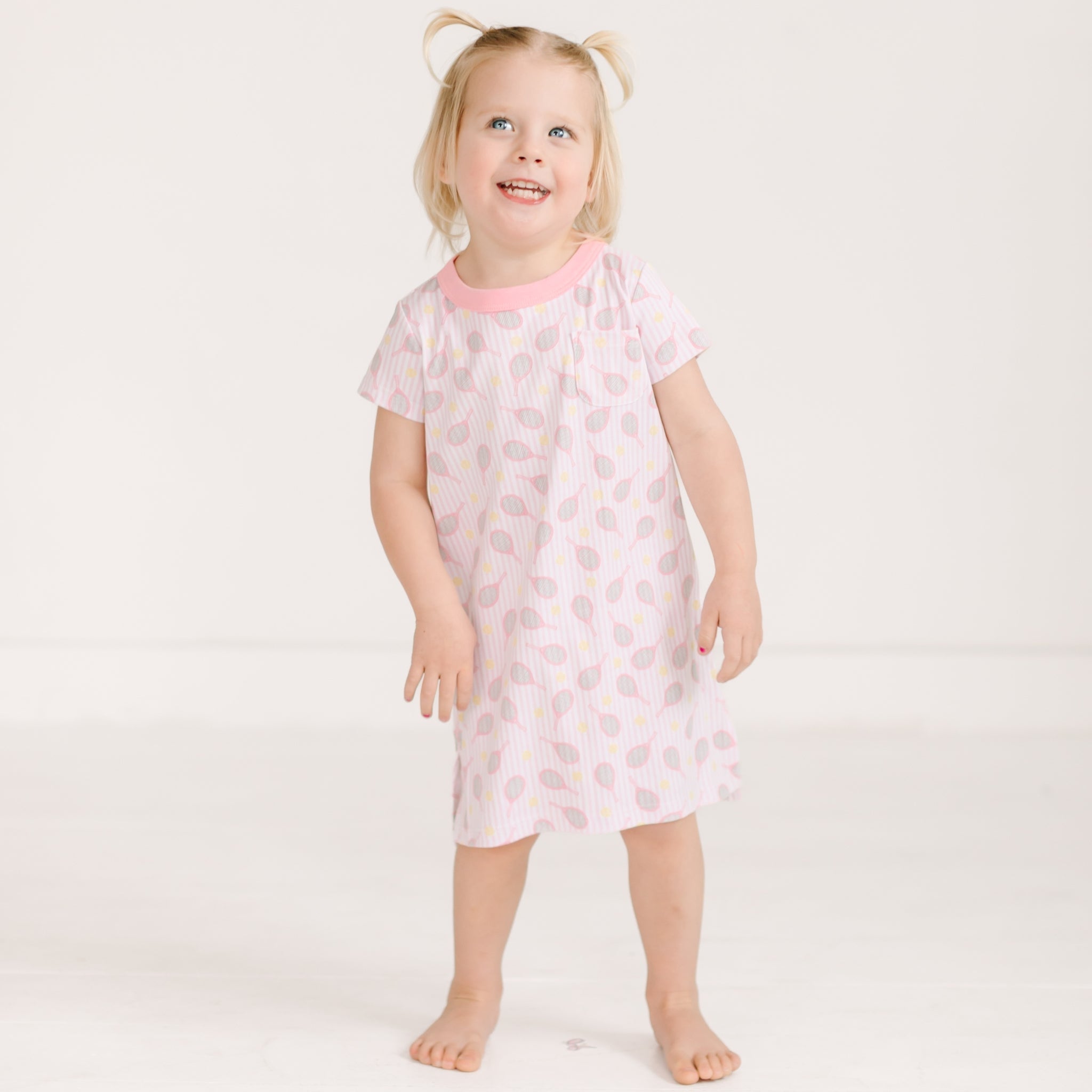 Tennis Star Nightdress - Pink - Magnolia BabyNightdress