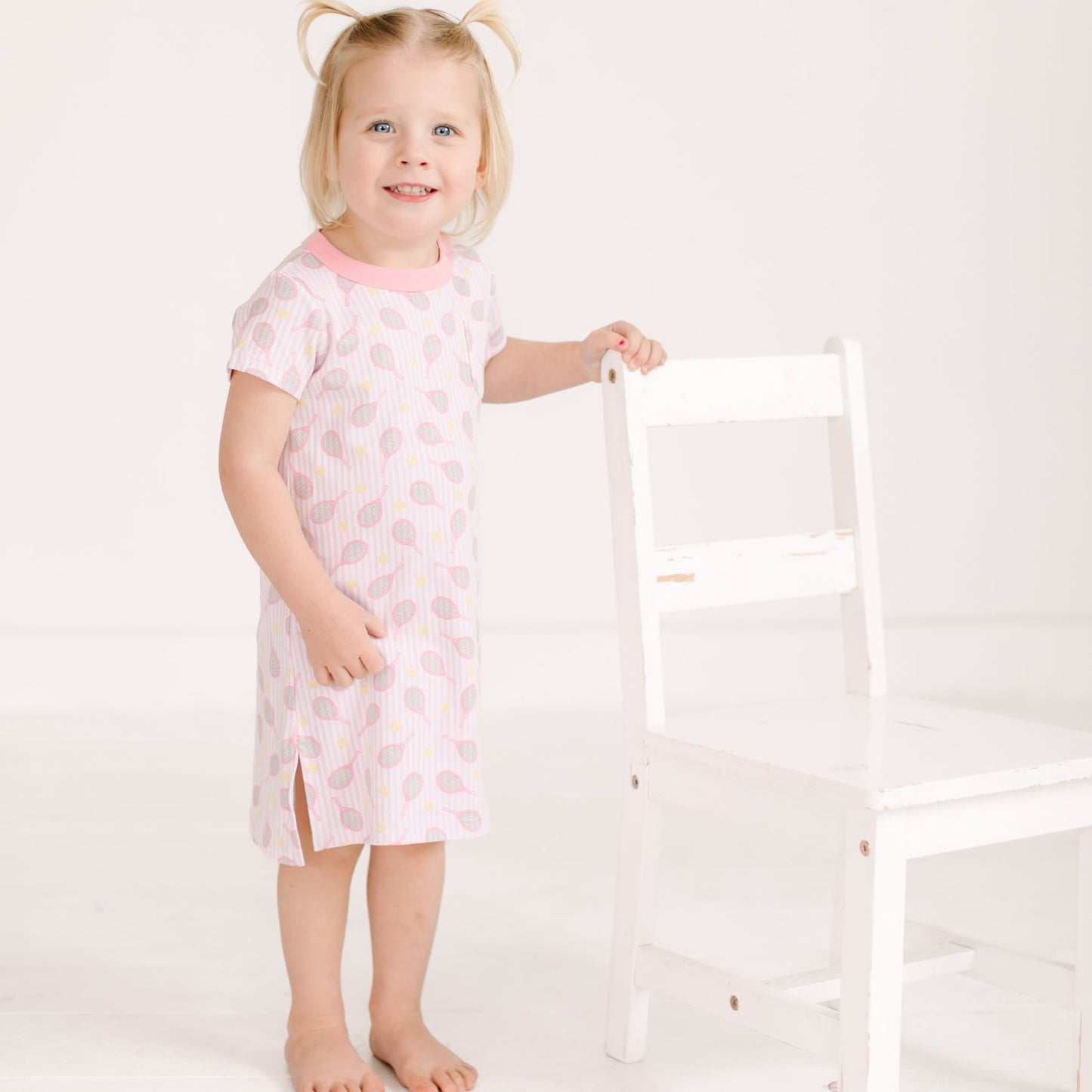 Tennis Star Nightdress - Pink - Magnolia BabyNightdress