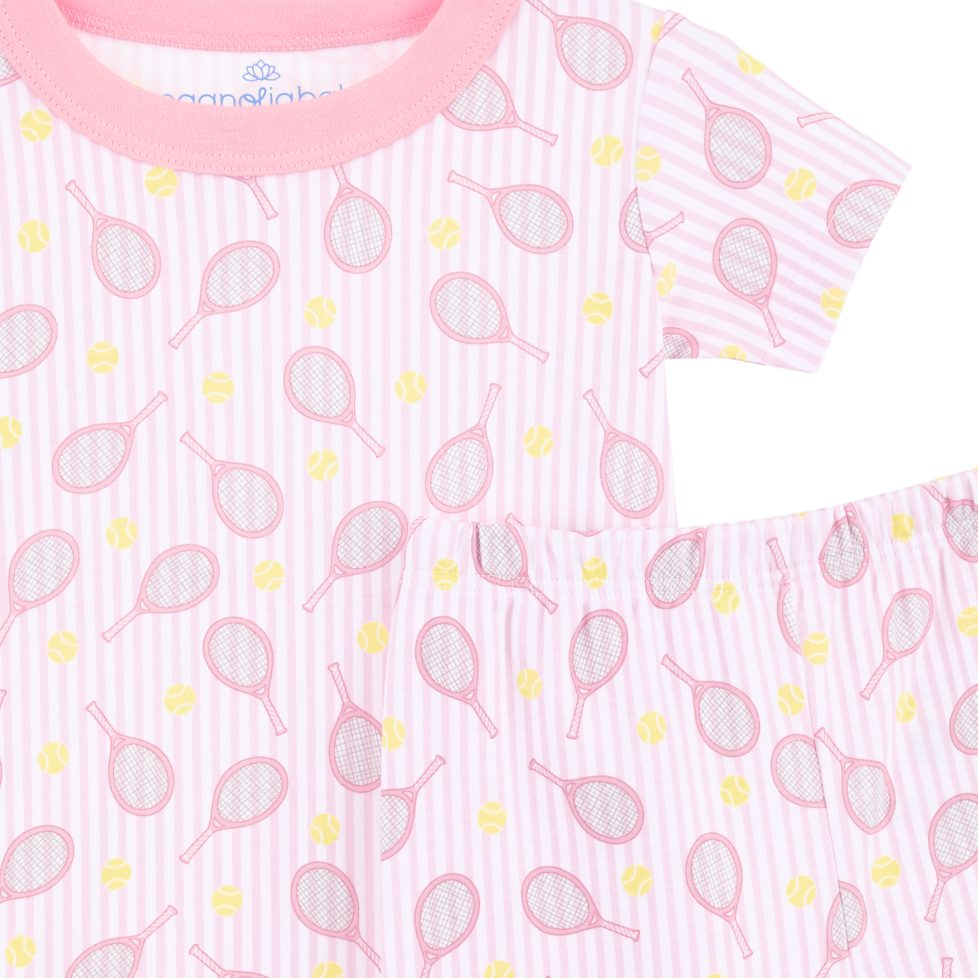 Tennis Star Short Pajamas - Pink - Magnolia BabyShort Pajamas