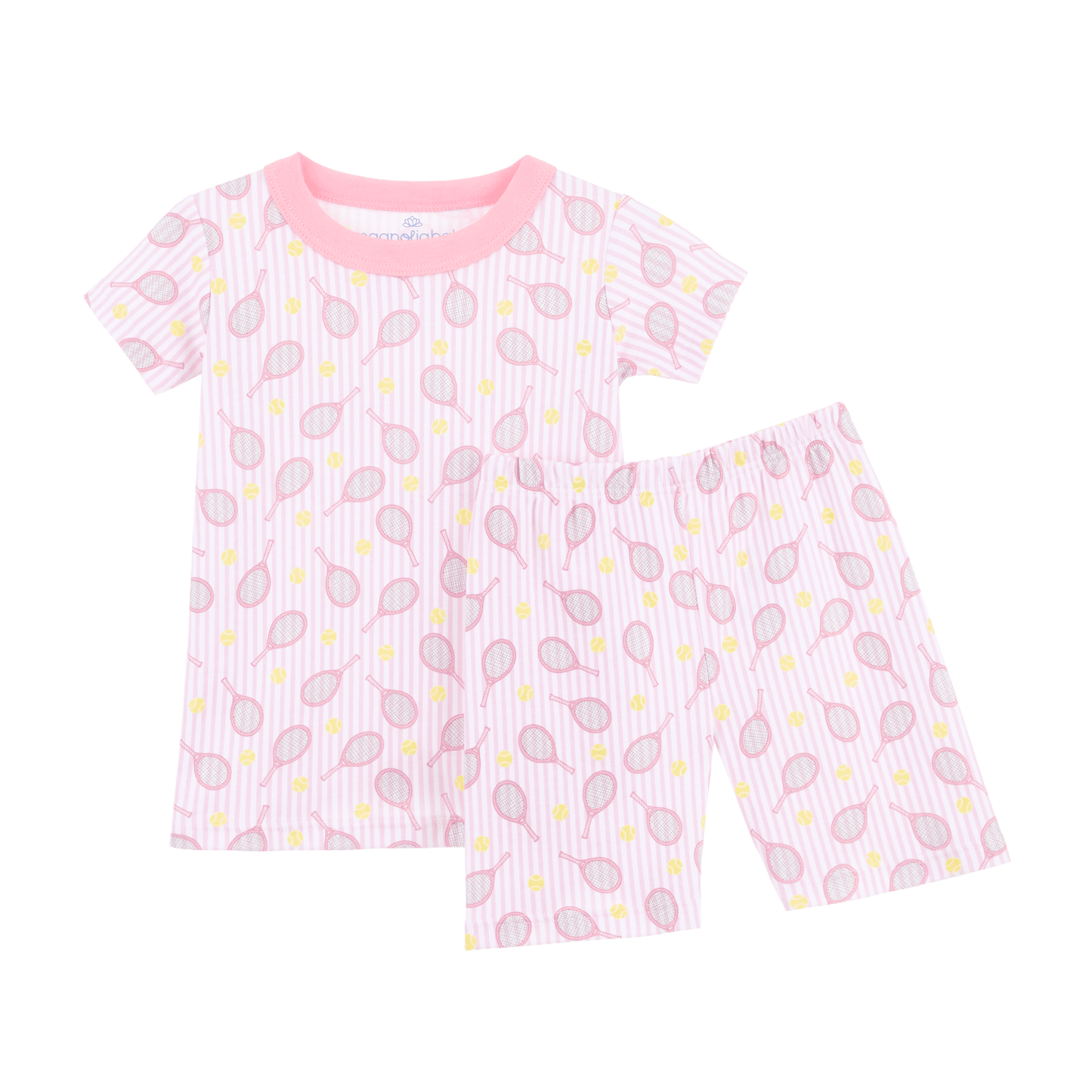 Tennis Star Short Pajamas - Pink - Magnolia BabyShort Pajamas