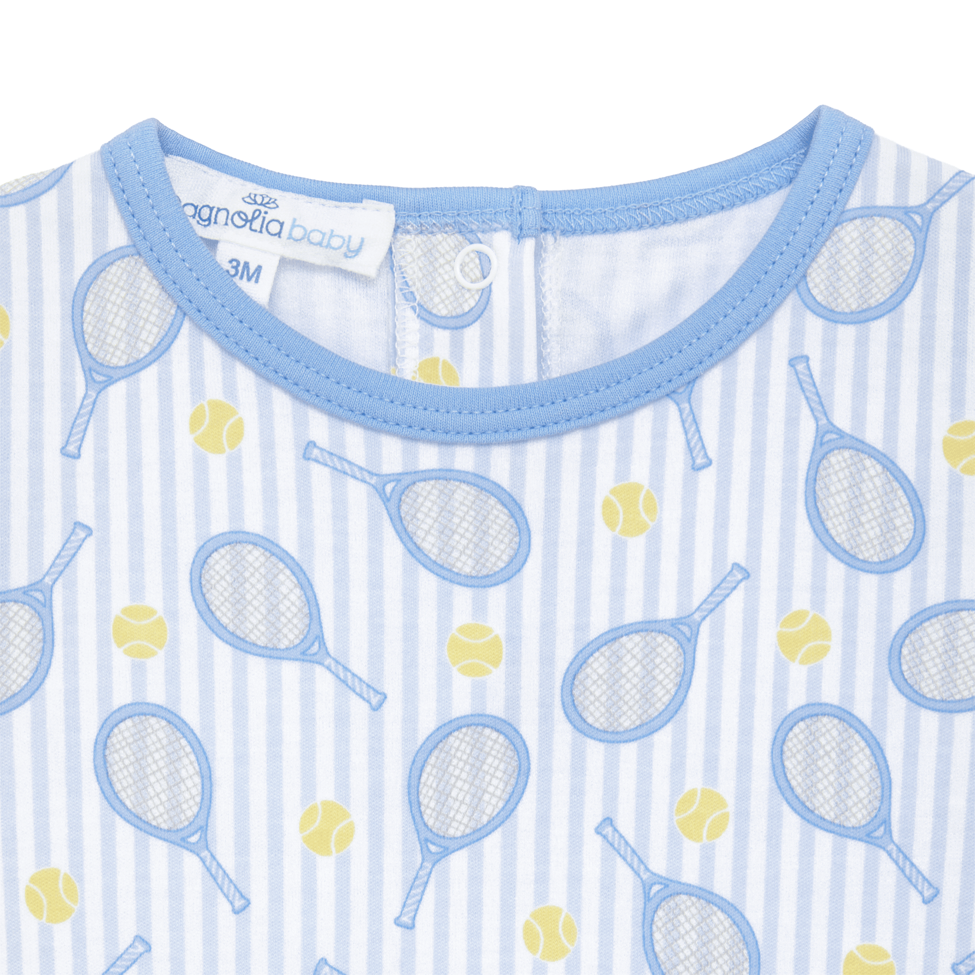 Tennis Star Short Playsuit - Light Blue - Magnolia BabyShort Playsuit