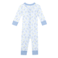 Tennis Star Zip Pajamas - Light Blue - Magnolia BabyZipper Pajamas