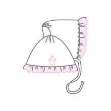  Tessa's Classics Embroidered Bonnet - Magnolia BabyHat