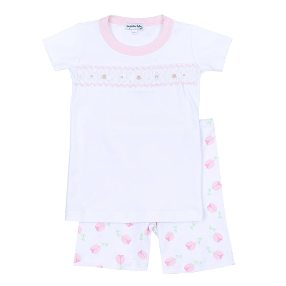 Tessa's Classics Pink Smocked Short Pajamas - Magnolia BabyShort Pajamas