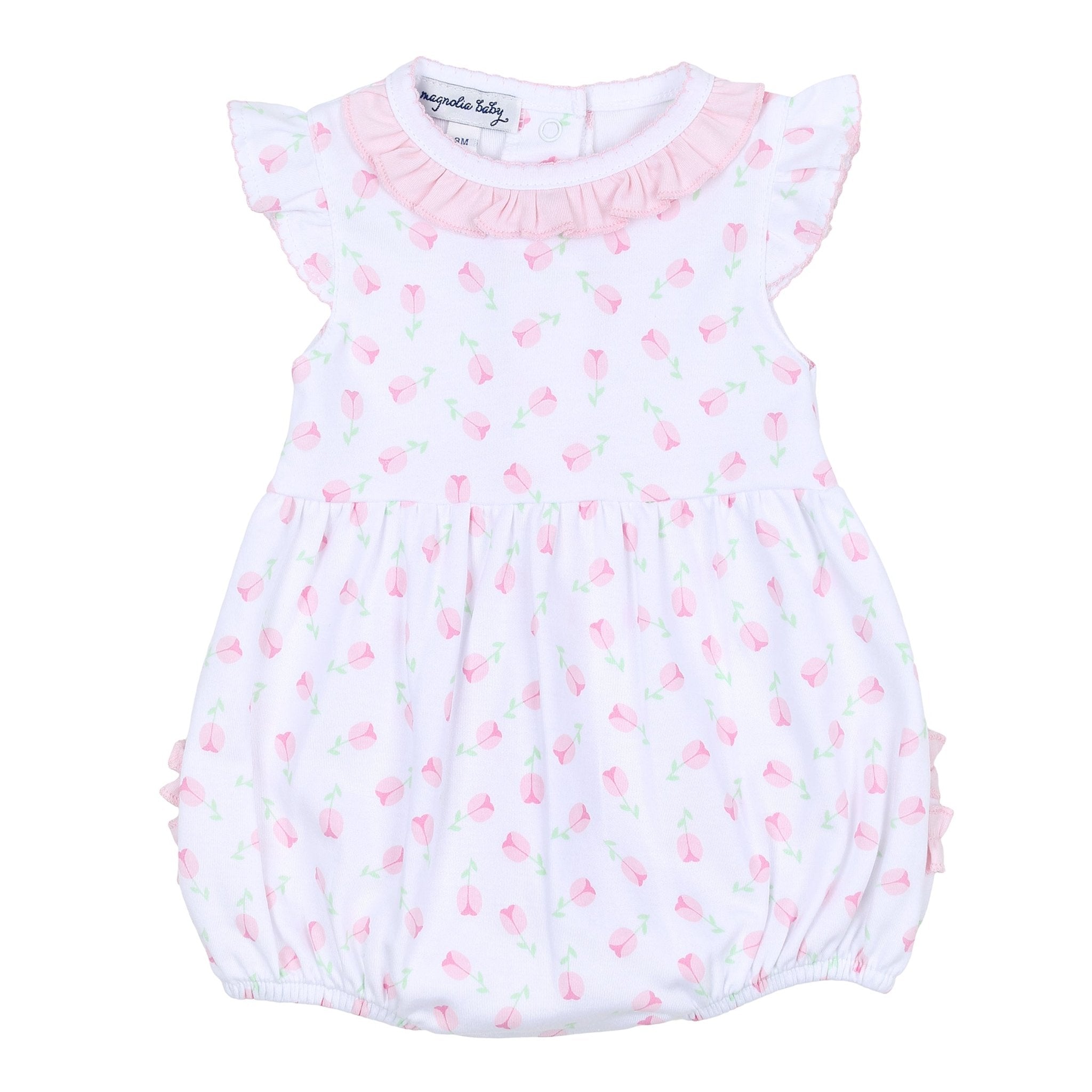 Tessa's Classics Print Ruffle Flutters Toddler Bubble - Magnolia BabyBubble