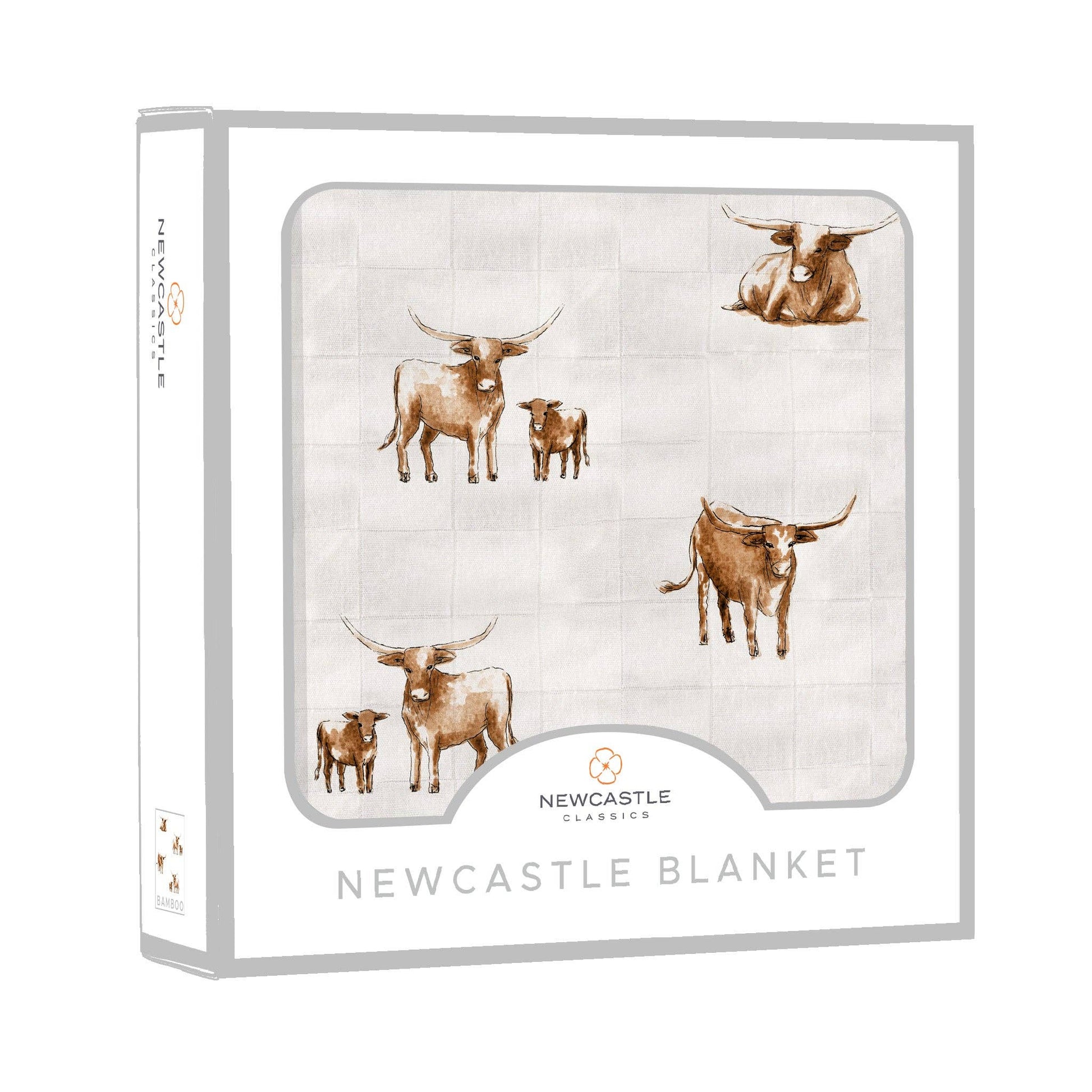 Newcastle Classics_Texas Longhorn Bamboo Blanket_1