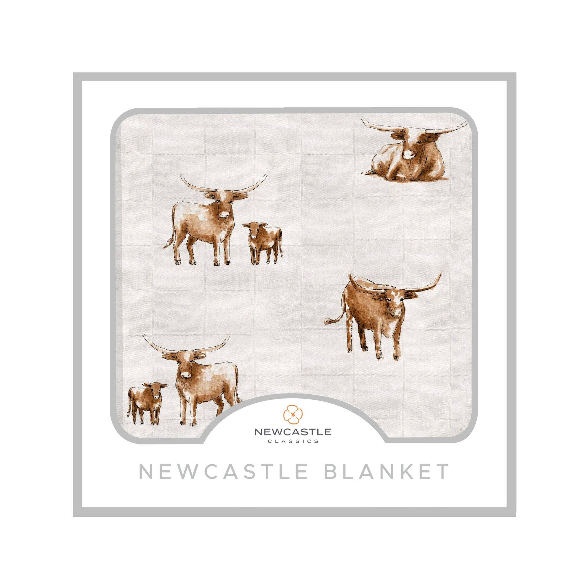 Newcastle Classics_Texas Longhorn Bamboo Blanket_3
