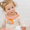 Thankful Applique Ruffle Long Pajamas - Magnolia BabyLong Pajamas