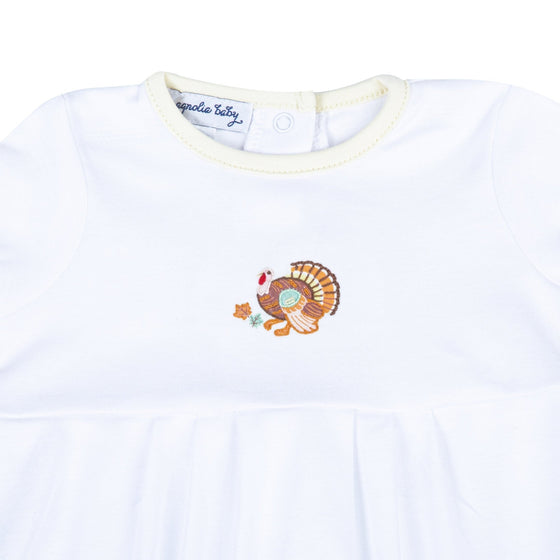 Thanksgiving Blessings Embroidered Boy Bubble - Magnolia BabyBubble