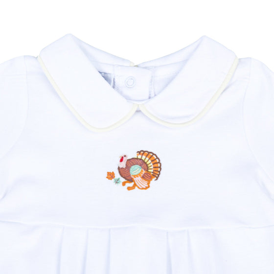 Thanksgiving Blessings Embroidered Collared Boy Bubble - Magnolia BabyBubble