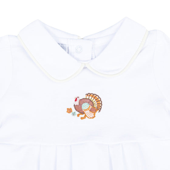 Thanksgiving Blessings Embroidered Collared Boy Bubble - Magnolia BabyBubble