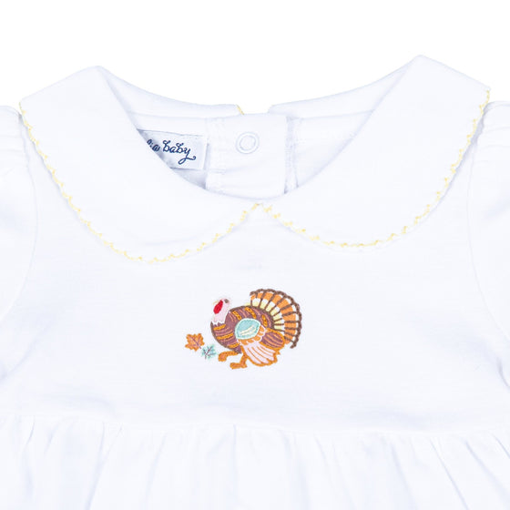 Thanksgiving Blessings Embroidered Collared Dress - Magnolia BabyDress