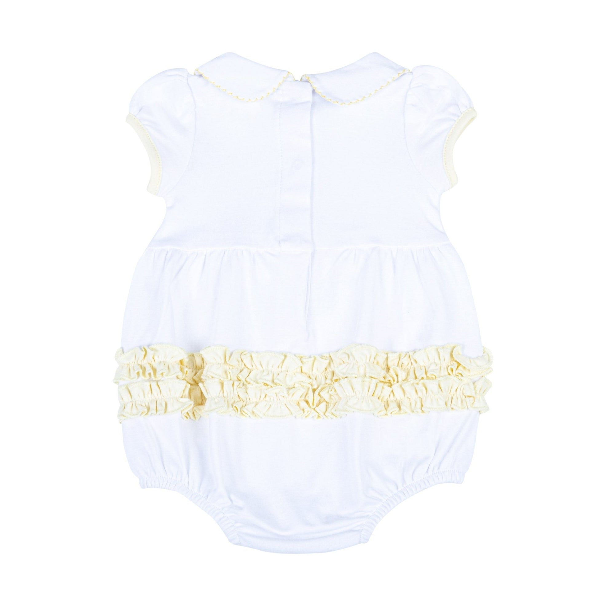 Thanksgiving Blessings Embroidered Collared Girl Bubble - Magnolia BabyBubble