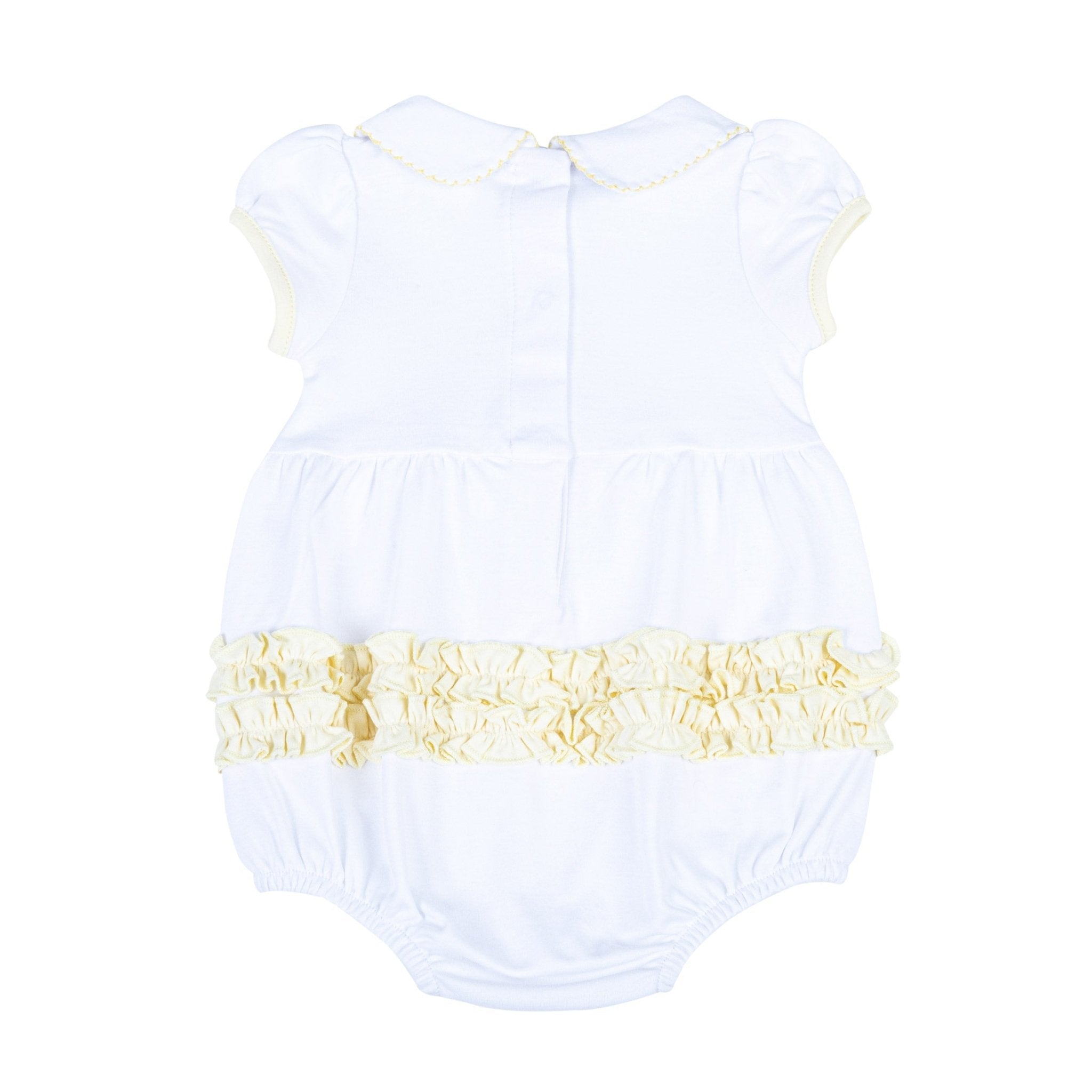 Thanksgiving Blessings Embroidered Collared Girl Bubble - Magnolia BabyBubble