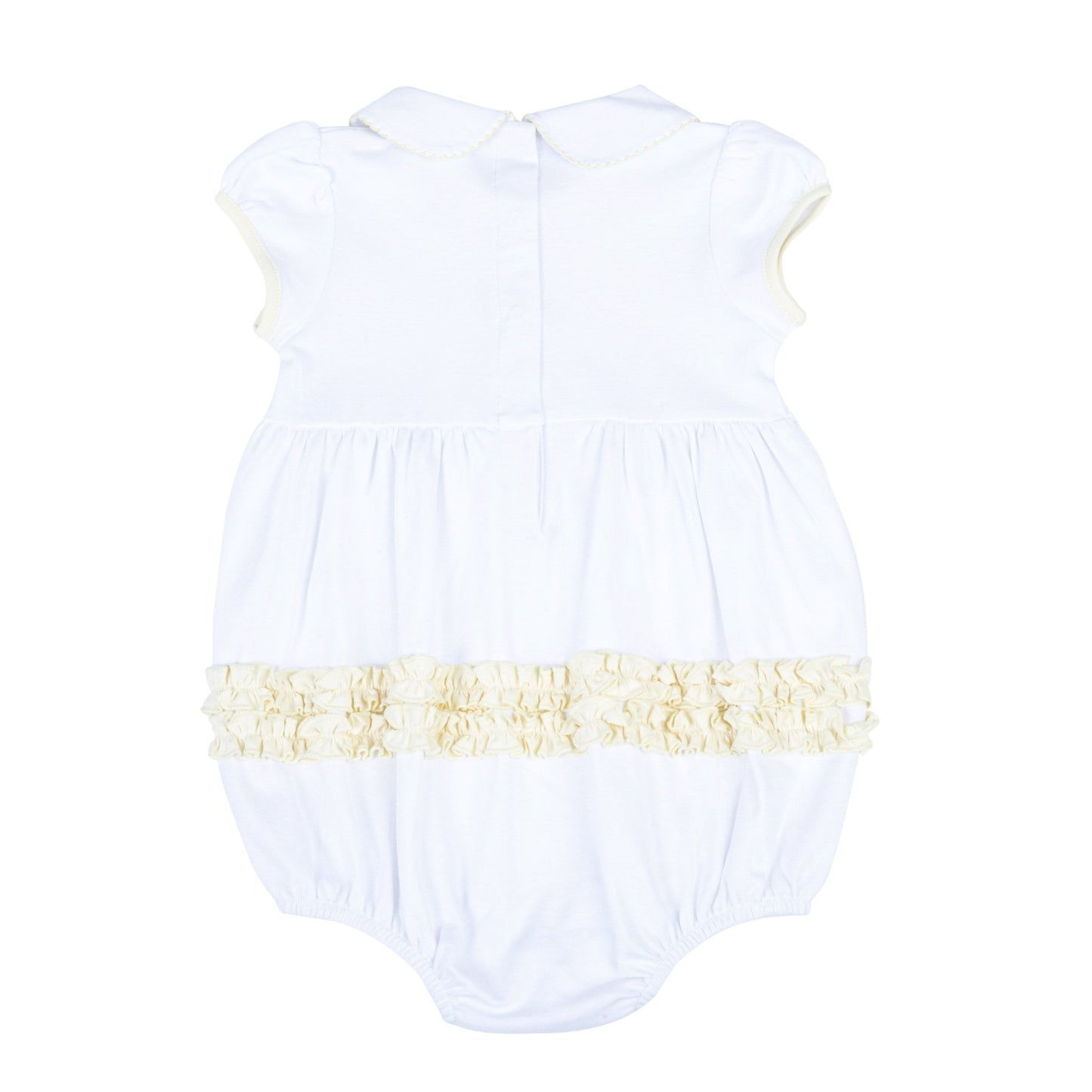 Thanksgiving Blessings Embroidered Collared Girl Bubble - Magnolia BabyBubble