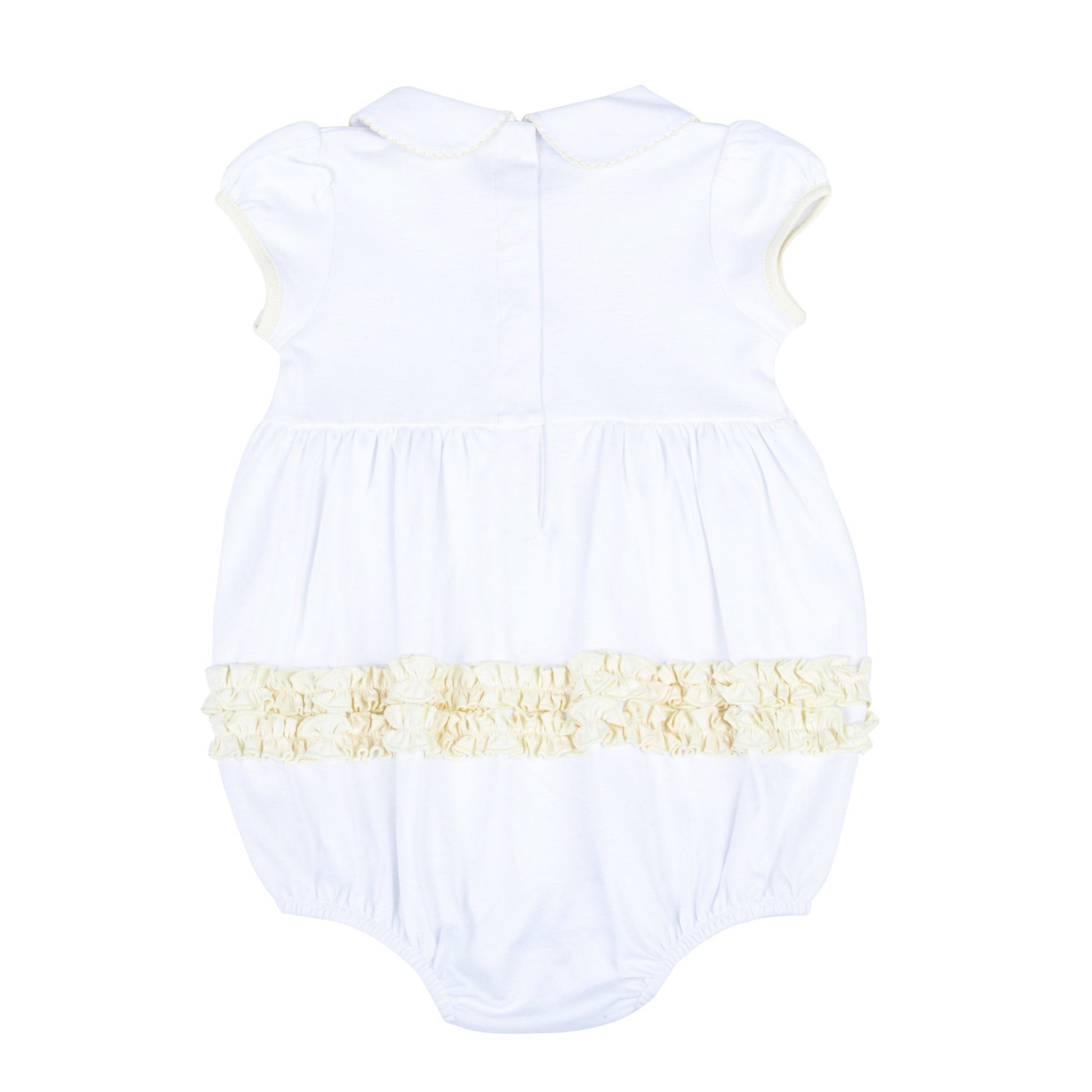 Thanksgiving Blessings Embroidered Collared Girl Bubble - Magnolia BabyBubble