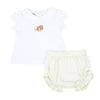 Thanksgiving Blessings Embroidered Collared Ruffle Diaper Cover Set - Magnolia BabyDiaper Cover