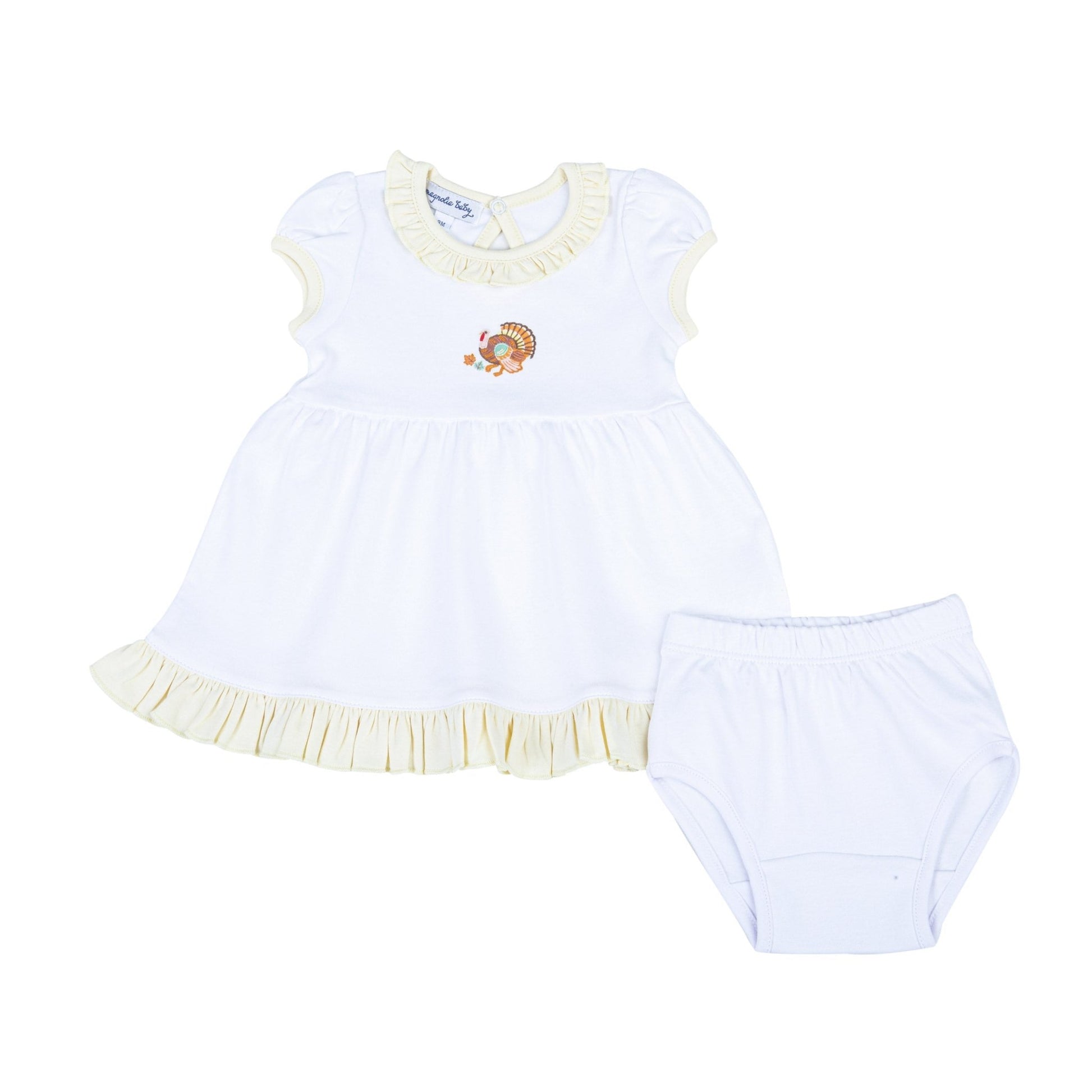 Thanksgiving Blessings Embroidered Dress - Magnolia BabyDress