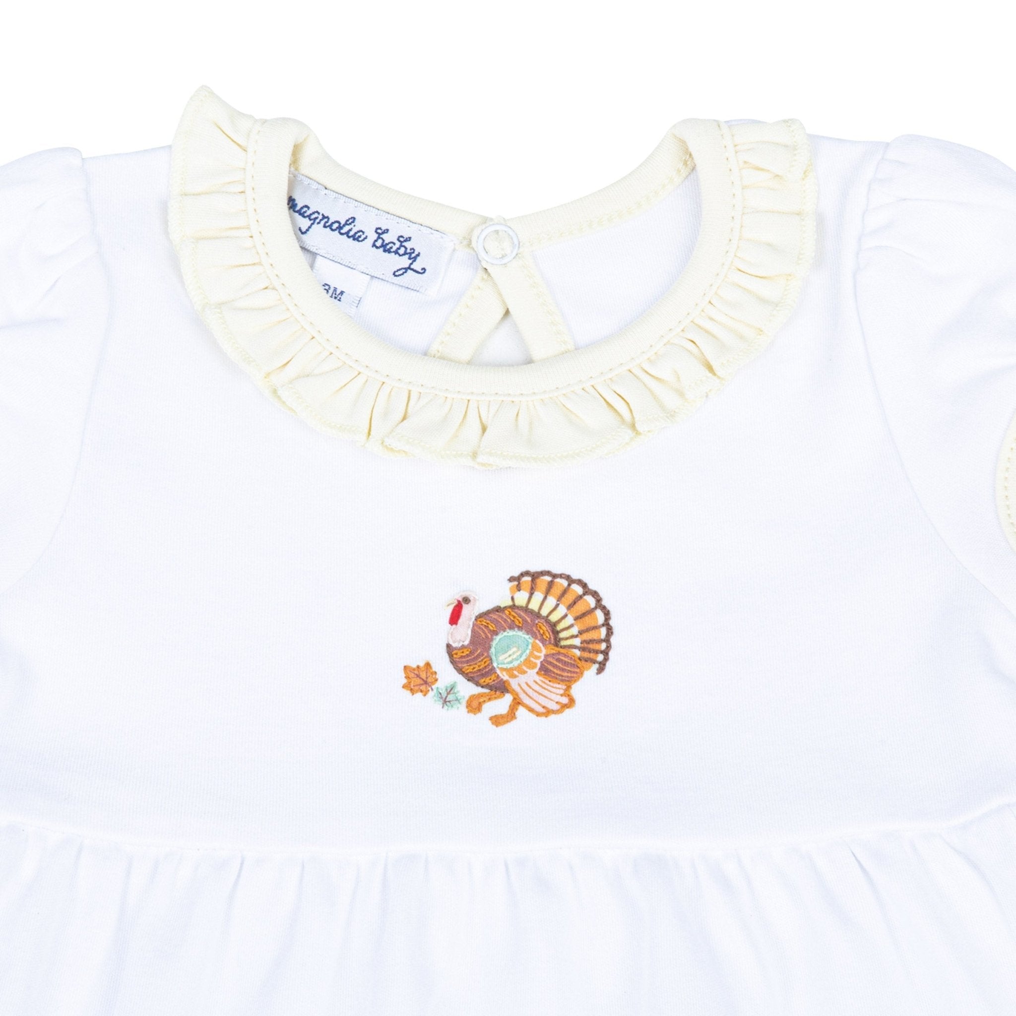 Thanksgiving Blessings Embroidered Dress - Magnolia BabyDress