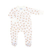 Thanksgiving Blessings Print Zip Footie - Magnolia BabyFootie