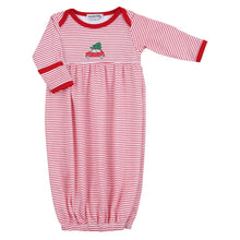  The Perfect Tree Red Embroidered Gathered Gown - Magnolia BabyGown