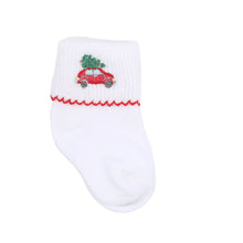  The Perfect Tree Red Embroidered Socks - Magnolia BabySocks