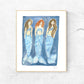 Three Mermaids Watercolor Print - Magnolia BabyWall Art