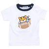 Tiger Football Applique Navy-Orange Short Sleeve T-Shirt - Magnolia BabyT-Shirt