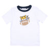 Tiger Football Applique Navy-Orange Short Sleeve T-Shirt - Magnolia BabyT-Shirt