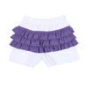 Tiger Football Purple-Gold Embroidered Ruffle Flutters Short Set - Magnolia BabyShort Set