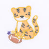 Tiger Football Purple - Gold Embroidered Towel Set - Magnolia BabyTowel Set