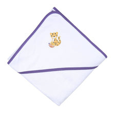  Tiger Football Purple - Gold Embroidered Towel Set - Magnolia BabyTowel Set