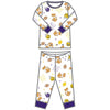 Tiger Football Purple - Gold Long Pajamas - Magnolia BabyLong Pajamas