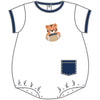 Tiger Pride Applique Boy Bubble - Navy - Magnolia BabyBubble