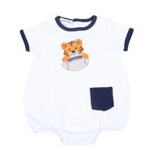  Tiger Pride Applique Boy Bubble - Navy - Magnolia BabyBubble