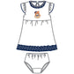 Tiger Pride Applique Dress - Navy - Magnolia BabyDress