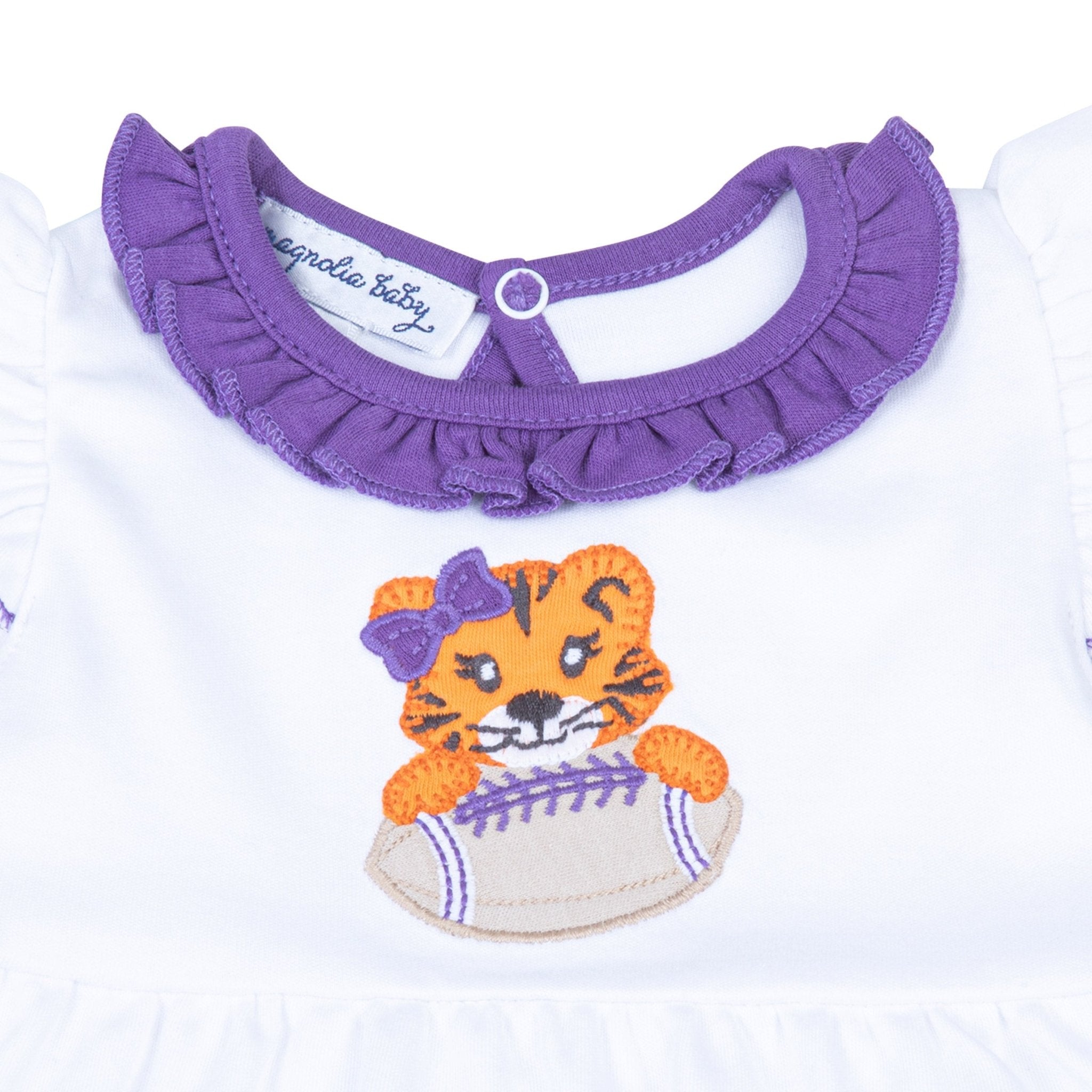 Tiger Pride Applique Dress - Purple - Magnolia BabyDress
