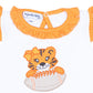 Tiger Pride Applique Flutters Playsuit - Orange - Magnolia BabyPlaysuit